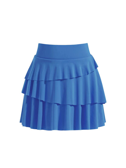 Tiered Ruffle Active Skort