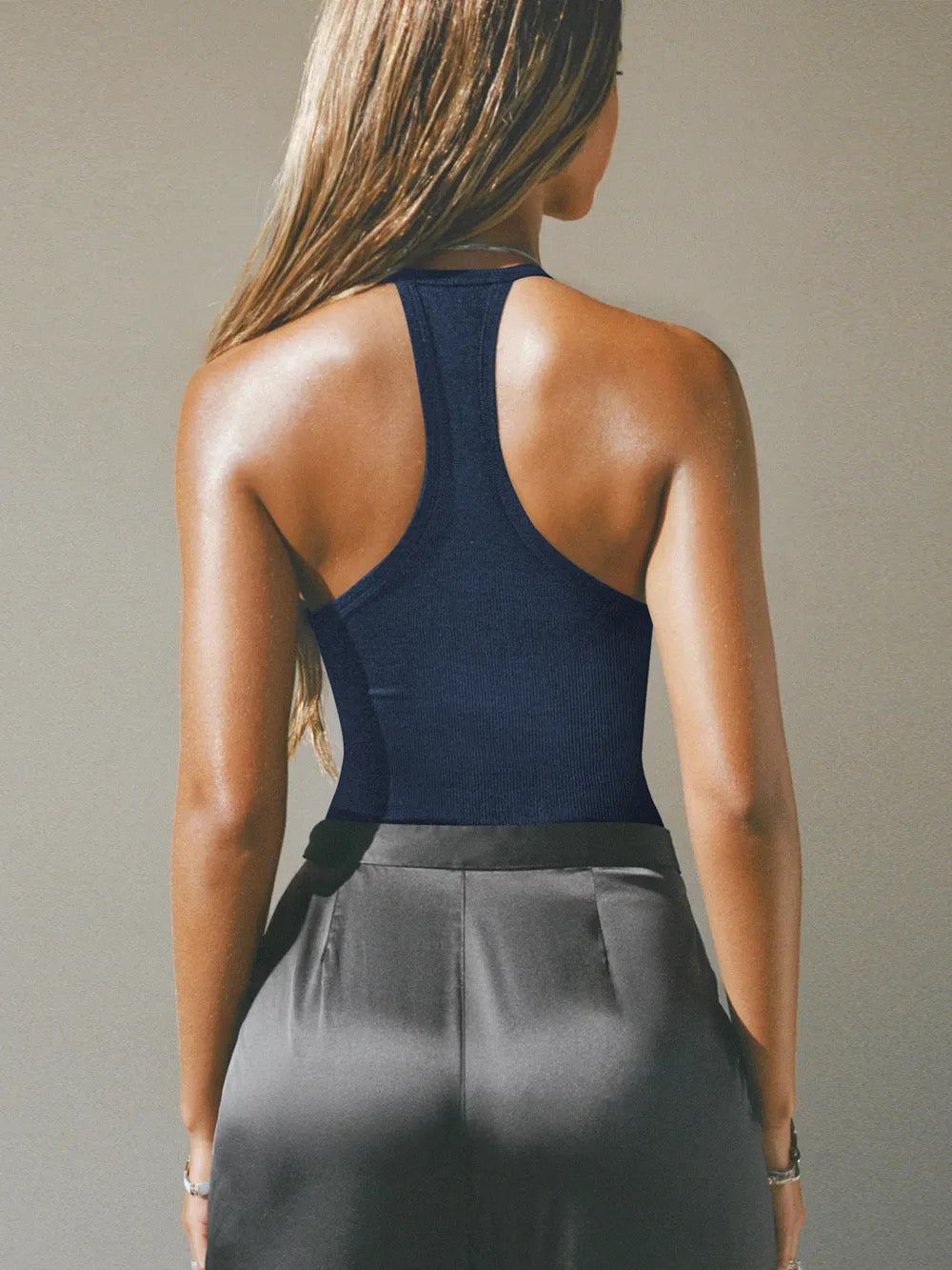 Cutout Ribbed Tank Top