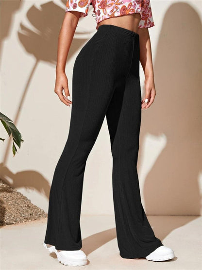 Full Size High-Waist Flare Active Pants Plus Size