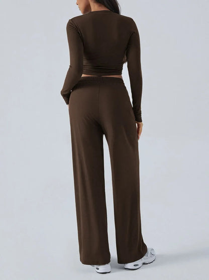 Sable Luxe Top and Pants Set
