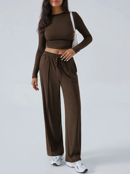 Sable Luxe Top and Pants Set