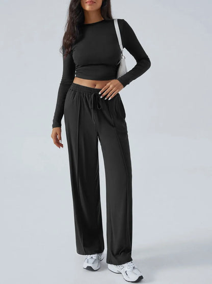 Sable Luxe Top and Pants Set
