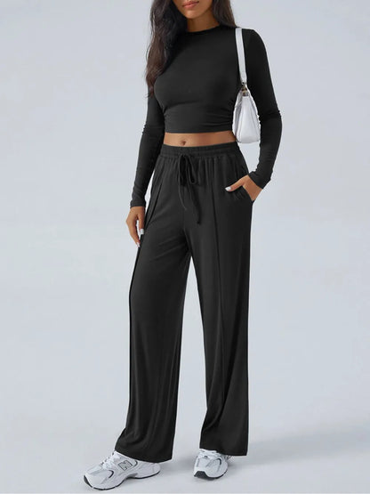 Sable Luxe Top and Pants Set